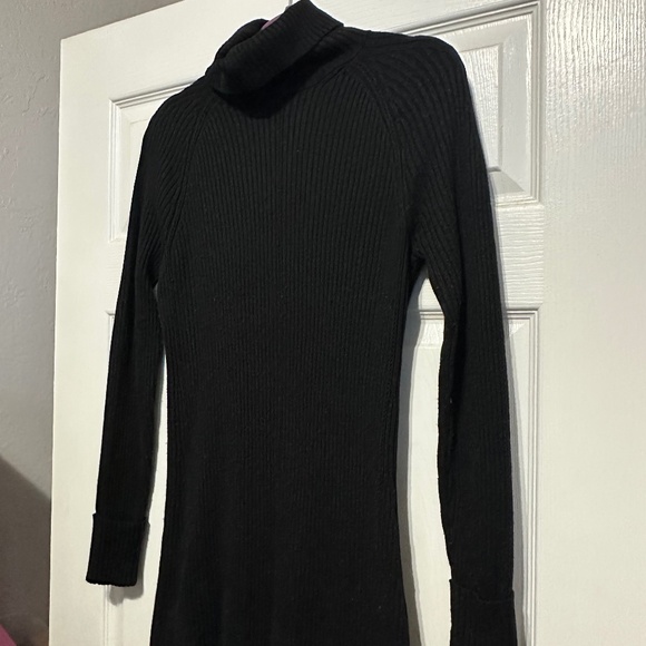 WHBM Ribbed Black Turtleneck Sweater - Picture 1 of 4